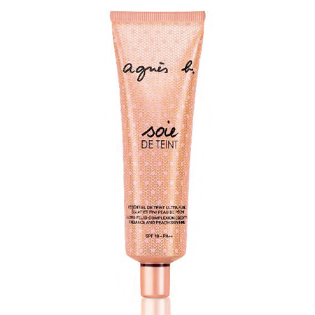 agnès b. BEAUTÉ 光采裸膚粉底液,SPF18/PA++,30ml,NTD$1,250元。